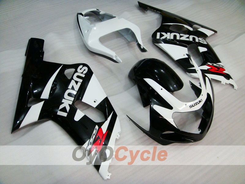 Spritzguss-Verkleidungssatz für 00-02 GSX R1000 - Weiß, Schwarz - Werksstil #OYO87901776 Hauptbild