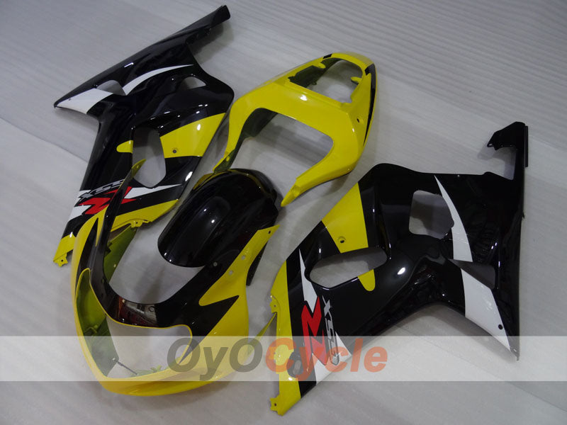 Einspritz-Verkleidungssatz für GSX R600, Baujahre 01-03 - Gelb, Schwarz - Werksstil #OYO87905126 Hauptbild