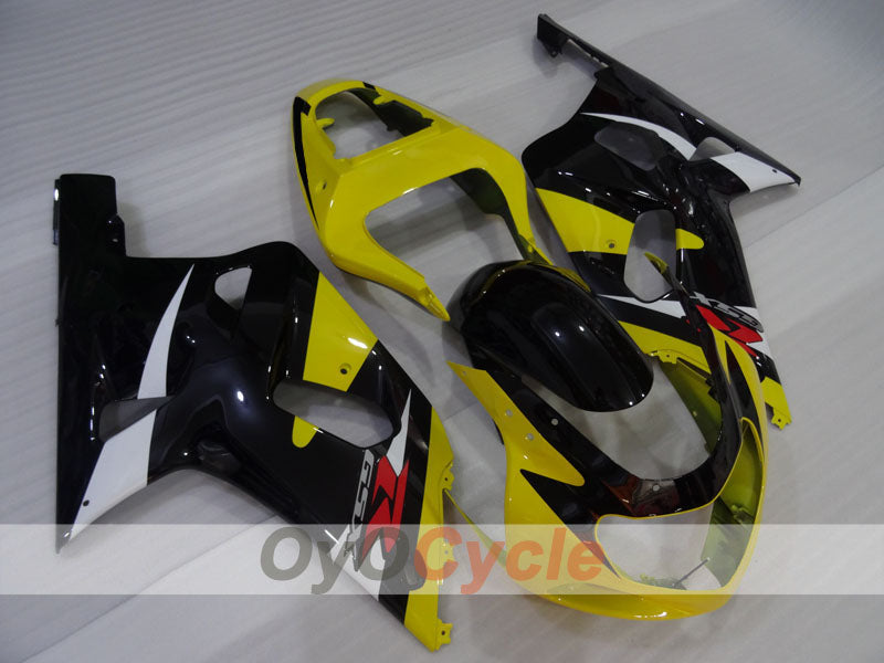Einspritzverkleidungssatz für GSX R1000 00-02 - Gelb, Schwarz - Werksstil #OYO87905224