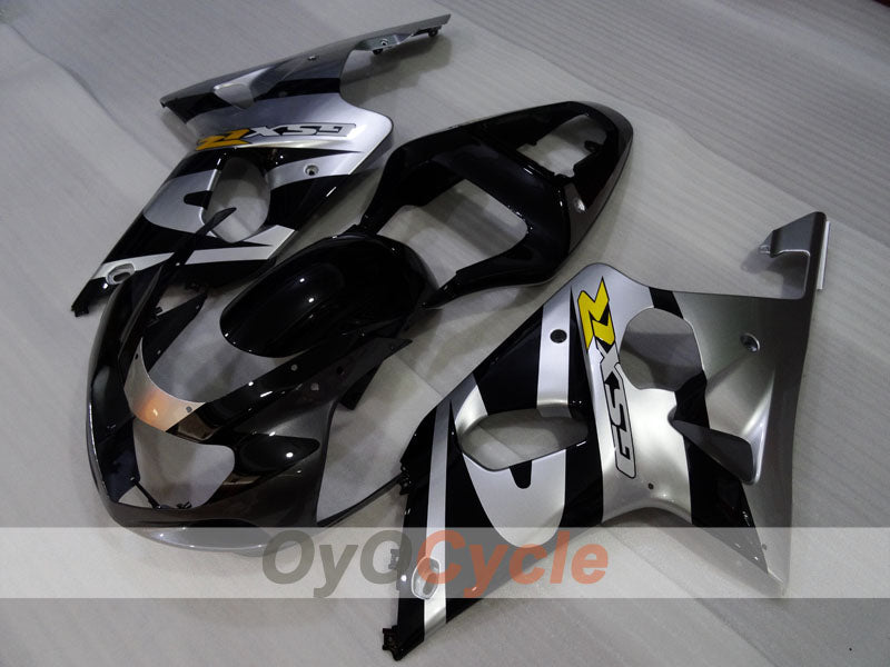 Einspritzverkleidungssatz für GSX R600 01-03 - Schwarz, Silber - Werksstil #OYO87905110 Zweitbild
