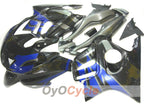 Verkleidungssatz für Einspritzmodelle der CBR600F3, 97-98 - Blau, Schwarz - Werksstil #OYO87900093