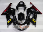 Verkleidungssatz für 00-02 GSX R1000 - Rot, Schwarz - Werksstil #OYO87905212