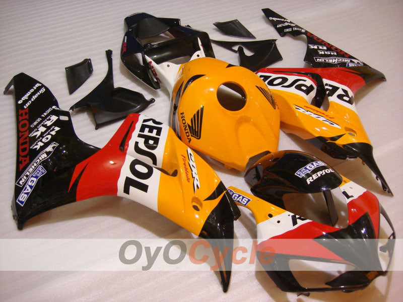 Einspritz-Verkleidungssatz für 06-07 CBR1000RR - Orange, Schwarz - Repsol #OYO87900638 Zweitbild