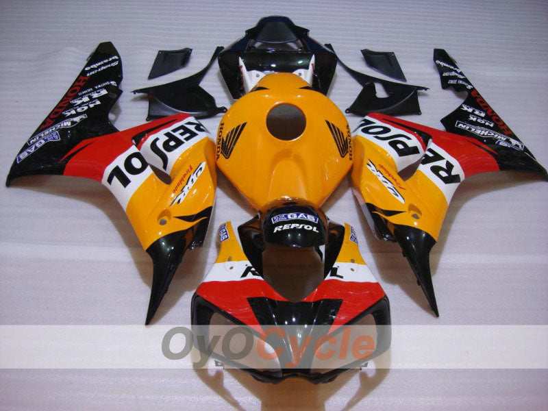 Einspritz-Verkleidungssatz für 06-07 CBR1000RR - Orange, Schwarz - Repsol #OYO87900638 Hauptbild