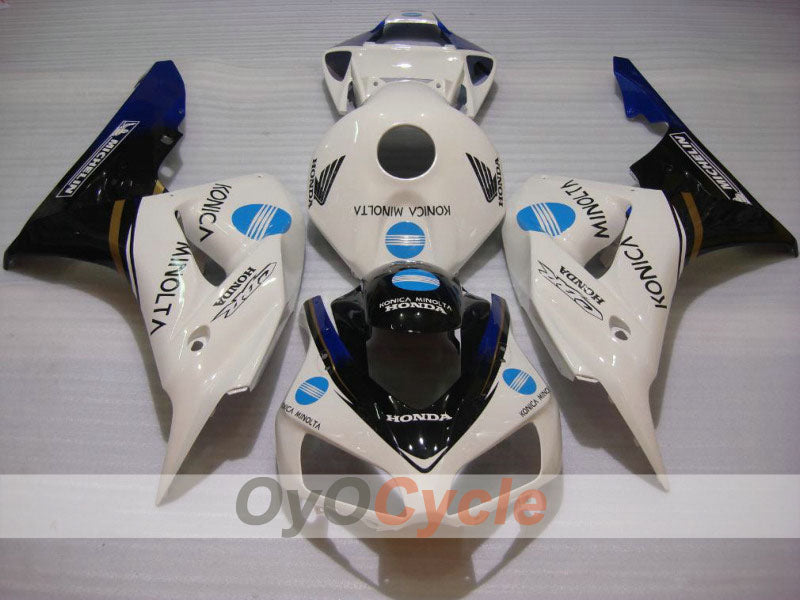Verkleidungssatz für Einspritzermodelle der CBR1000RR 06-07 - Weiß, Schwarz - Konica Minolta #OYO87900614 Hauptbild
