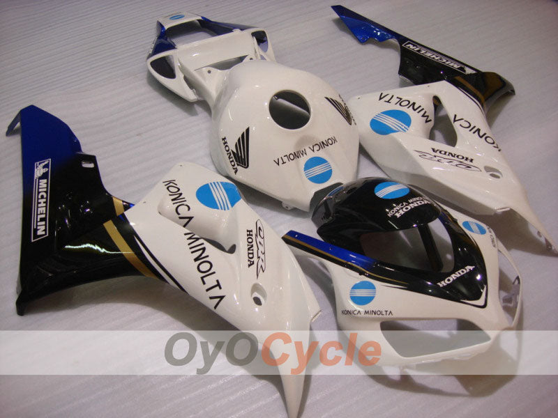 Verkleidungssatz für Einspritzermodelle der CBR1000RR 06-07 - Weiß, Schwarz - Konica Minolta #OYO87900614 Zweitbild