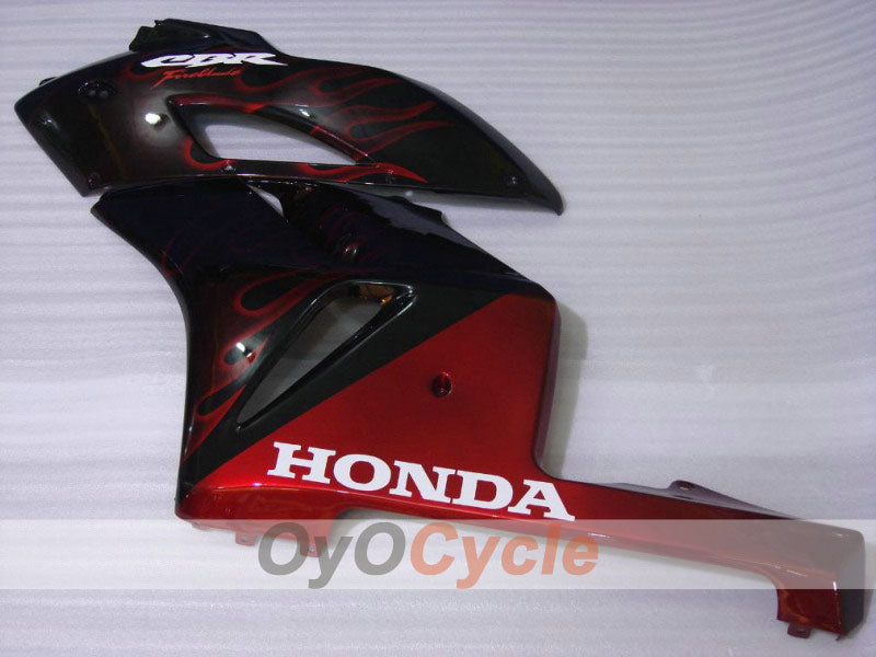 Einspritzverkleidungssatz für CBR1000RR 04-05 - Rot, Schwarz - Flame #OYO87900485