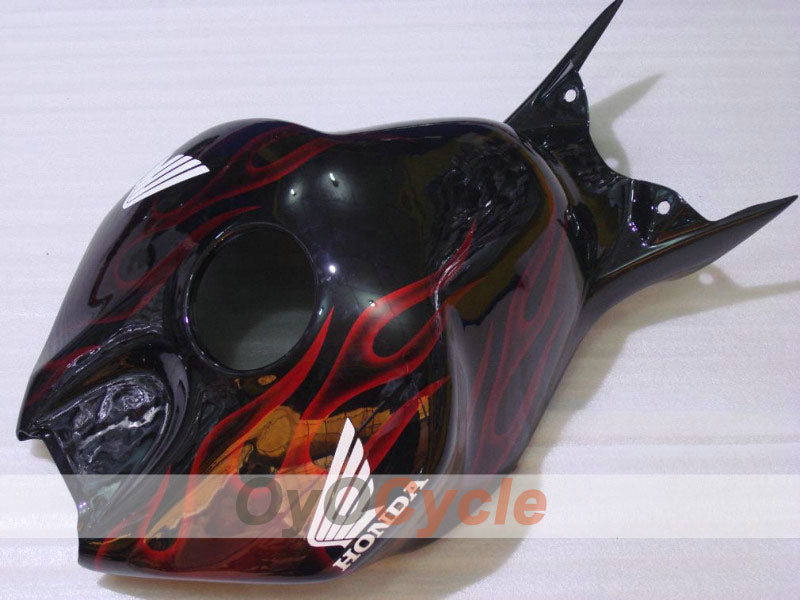Einspritzverkleidungssatz für CBR1000RR 04-05 - Rot, Schwarz - Flame #OYO87900485