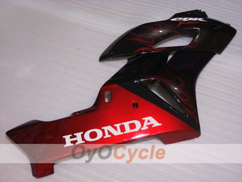 Einspritzverkleidungssatz für CBR1000RR 04-05 - Rot, Schwarz - Flame #OYO87900485
