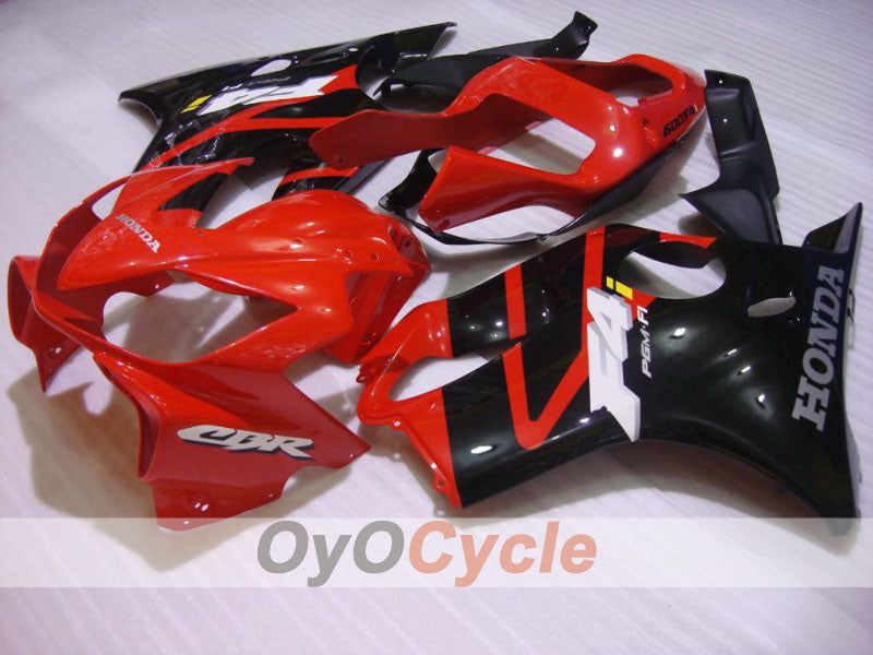 Einspritzverkleidungssatz für CBR600F4i 01-03 - Rot, Schwarz, Pink - Werksdesign #OYO87900183 Hauptbild