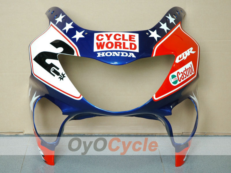 Verkleidungssatz für Einspritzermodelle der CBR600F4 99-00 - Rot, Blau - Castrol #OYO87900107 Zweitbild