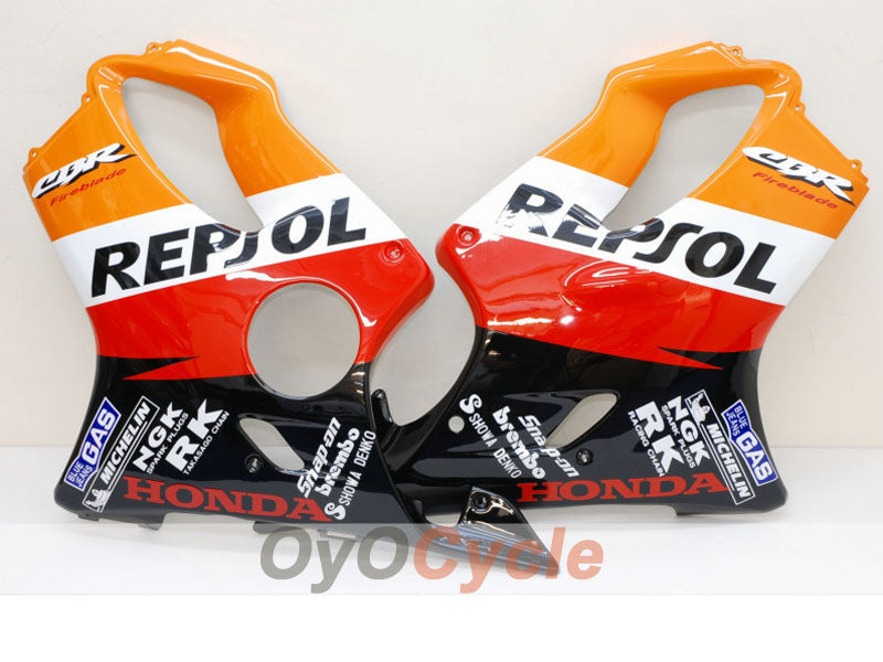 Verkleidungssatz für Einspritzmodelle 04-07 CBR600F4i - Gelb, Schwarz - MICHELIN, Repsol #OYO87900219