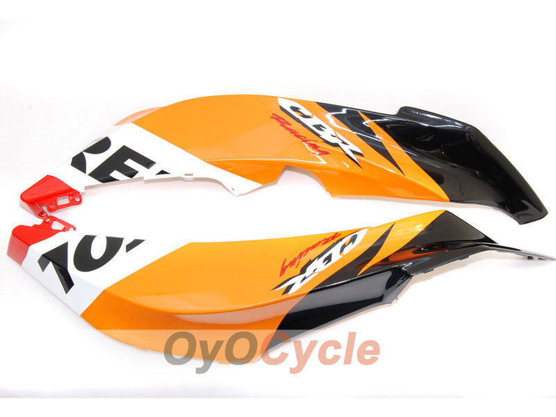 Einspritzverkleidungssatz für 07-08 CBR600RR - Orange, Schwarz - Repsol #OYO87900427 Zweitbild