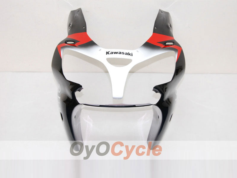 Verkleidungssatz für Einspritzmodelle 00-02 NINJA ZX-6R - Rot, Schwarz - Play Station #OYO87901741