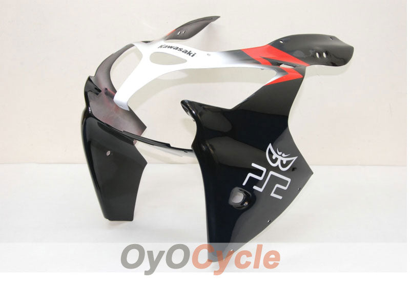 Verkleidungssatz für Einspritzmodelle 00-02 NINJA ZX-6R - Rot, Schwarz - Play Station #OYO87901741