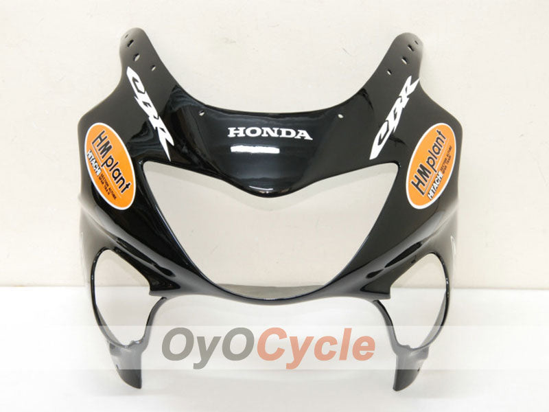 Verkleidungssatz für Einspritzmodelle 99-00 CBR600F4 - Schwarz - Castrol #OYO87900113