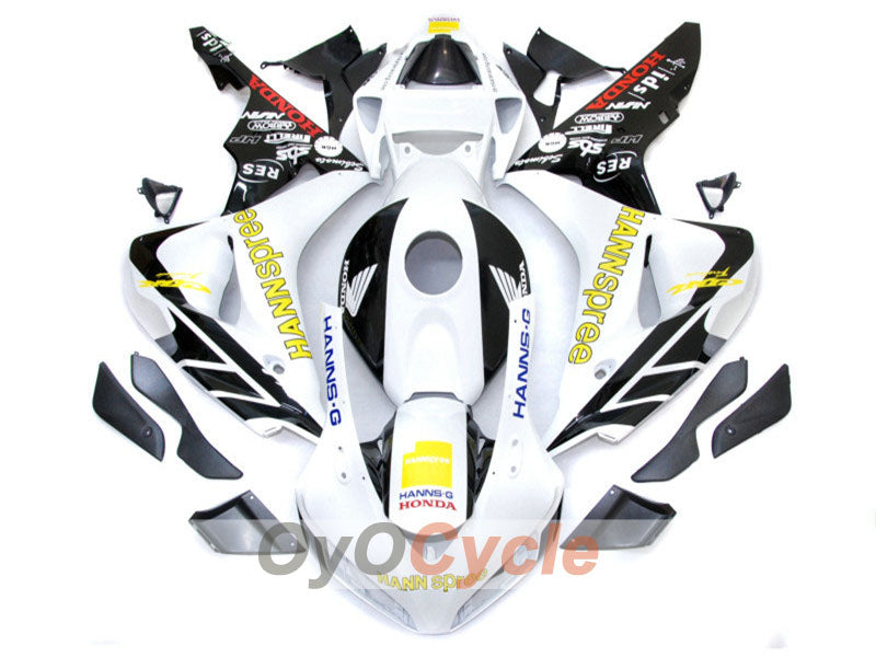 Verkleidungssatz für Einspritzanlage für die CBR1000RR 06-07 - Weiß, Schwarz - HANN Spree #OYO87900605 Hauptbild