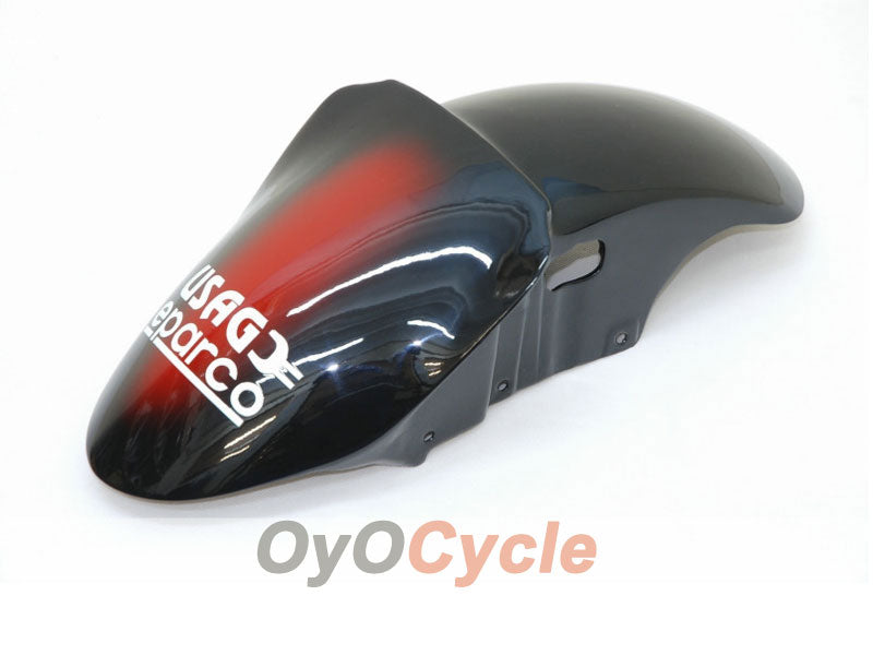 Verkleidungssatz für Einspritzmodelle 00-02 NINJA ZX-6R - Rot, Schwarz - Play Station #OYO87901741