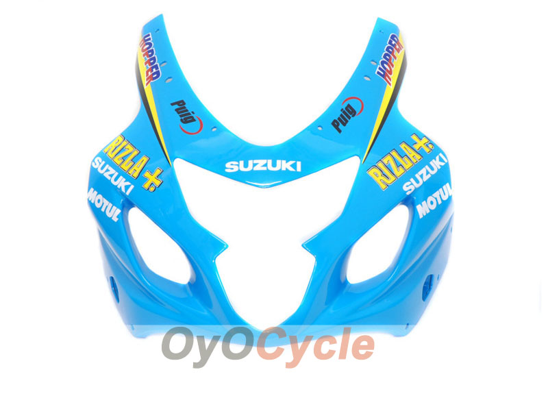 Einspritz-Verkleidungssatz für 04-05 GSXR600 - Blau, Schwarz - MOTUL, Rizla+ #OYO87901409