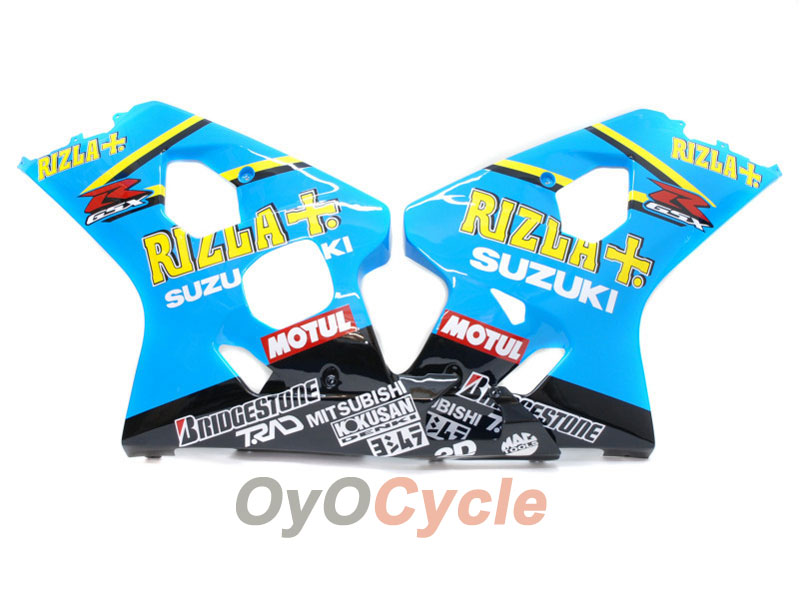 Einspritz-Verkleidungssatz für 04-05 GSXR600 - Blau, Schwarz - MOTUL, Rizla+ #OYO87901409 Zweitbild