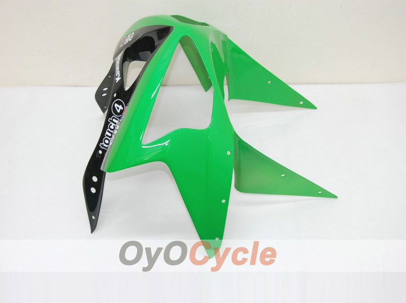 Spritzguss-Verkleidungssatz für 03-04 NINJA ZX-6R - Grün, Schwarz - Monster #OYO87901807