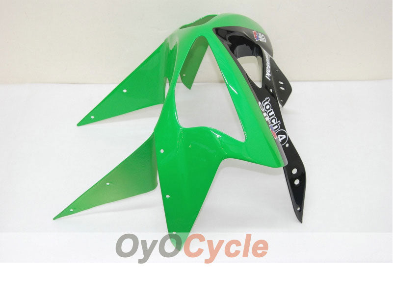 Spritzguss-Verkleidungssatz für 03-04 NINJA ZX-6R - Grün, Schwarz - Monster #OYO87901807