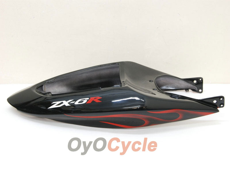 Verkleidungssatz für 05-06 NINJA ZX-6R - Rot, Schwarz - Flamme #OYO87901865