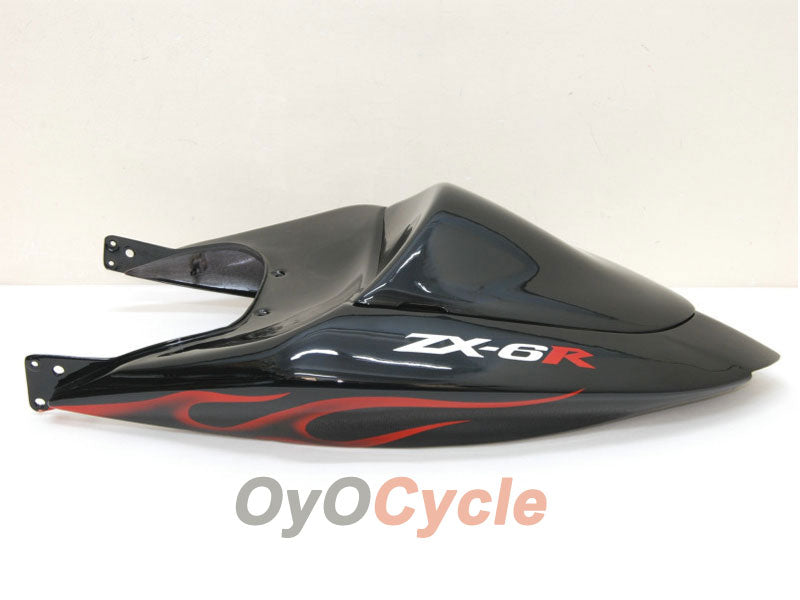 Verkleidungssatz für 05-06 NINJA ZX-6R - Rot, Schwarz - Flamme #OYO87901865