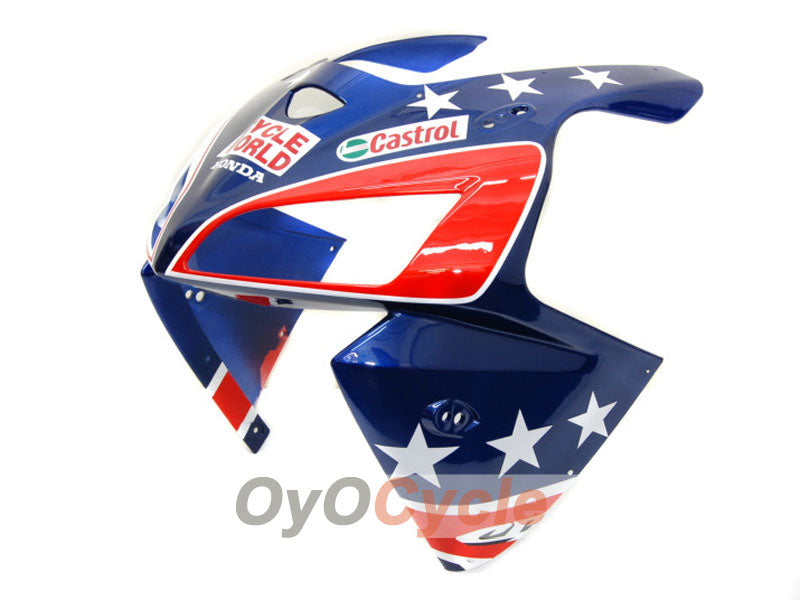 Einspritzverkleidungssatz für 05-06 CBR600RR - Rot, Blau - Castrol #OYO87900208