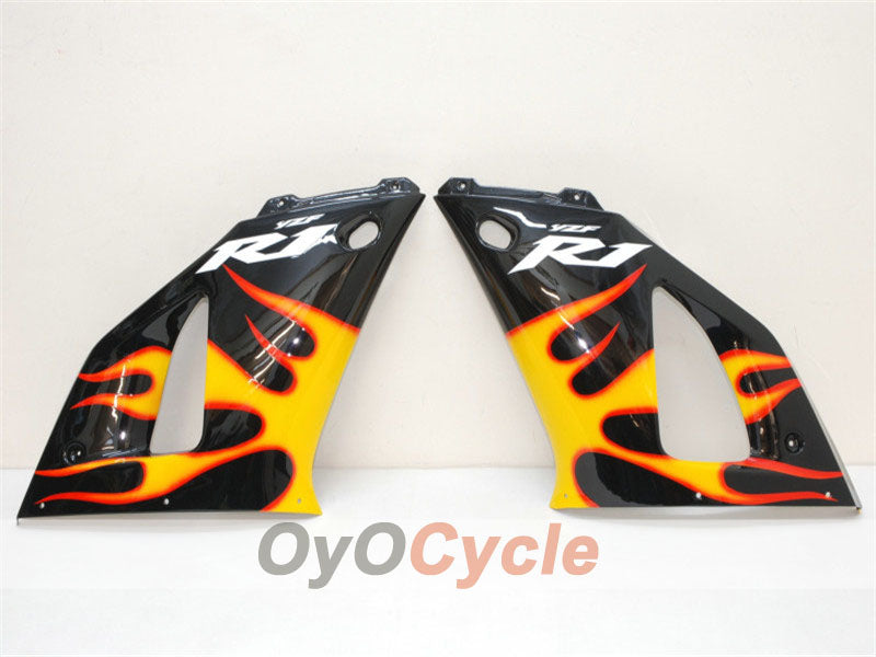 Einspritzverkleidungssatz für 00-01 YZF-R1 - Gelb, Schwarz - Flame #OYO87900766 Zweitbild
