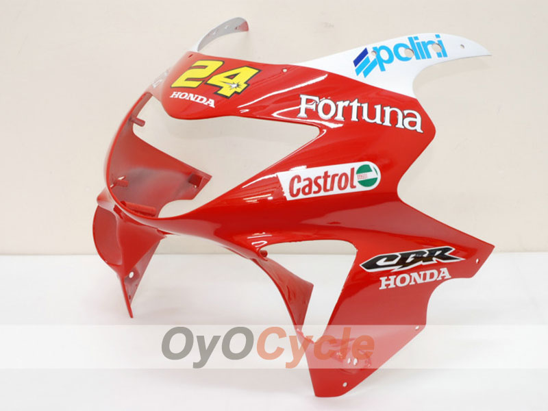 Verkleidungssatz für Einspritzermodelle der CBR600F4 99-00 - Rot, Gelb - Castrol #OYO87900112