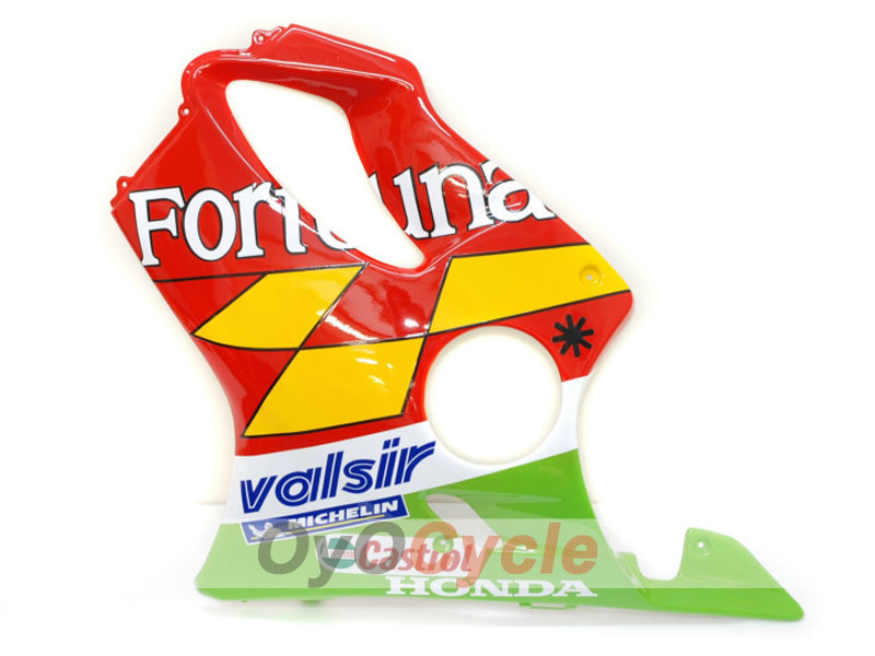 Verkleidungssatz für Einspritzermodelle der CBR600F4 99-00 - Rot, Gelb - Castrol #OYO87900112