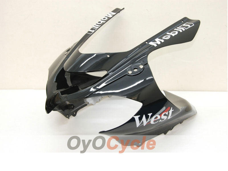 Einspritzverkleidungssatz für 04-05 NINJA ZX-10R - Weiß, Schwarz - West #OYO87901550