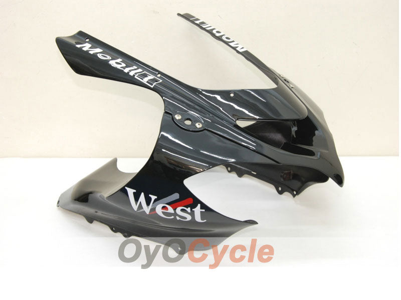 Einspritzverkleidungssatz für 04-05 NINJA ZX-10R - Weiß, Schwarz - West #OYO87901550