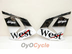 Einspritzverkleidungssatz für 04-05 NINJA ZX-10R - Weiß, Schwarz - West #OYO87901550