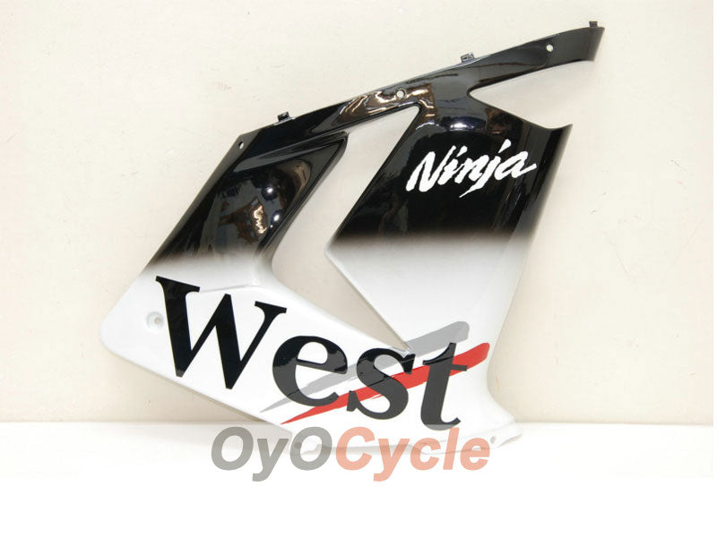 Einspritzverkleidungssatz für 04-05 NINJA ZX-10R - Weiß, Schwarz - West #OYO87901550