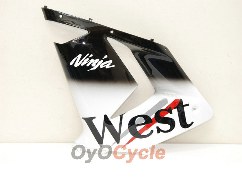 Einspritzverkleidungssatz für 04-05 NINJA ZX-10R - Weiß, Schwarz - West #OYO87901550