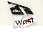 Einspritzverkleidungssatz für 04-05 NINJA ZX-10R - Weiß, Schwarz - West #OYO87901550