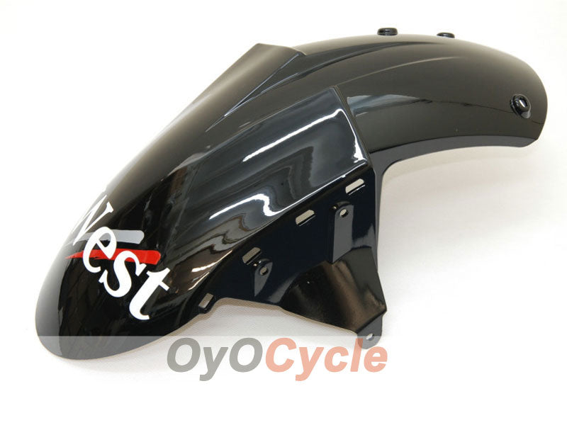 Einspritzverkleidungssatz für 04-05 NINJA ZX-10R - Weiß, Schwarz - West #OYO87901550