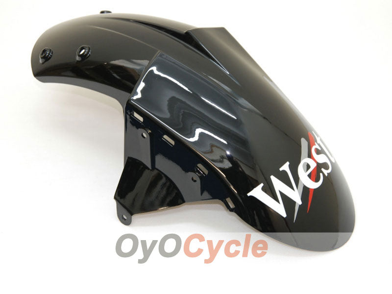 Einspritzverkleidungssatz für 04-05 NINJA ZX-10R - Weiß, Schwarz - West #OYO87901550