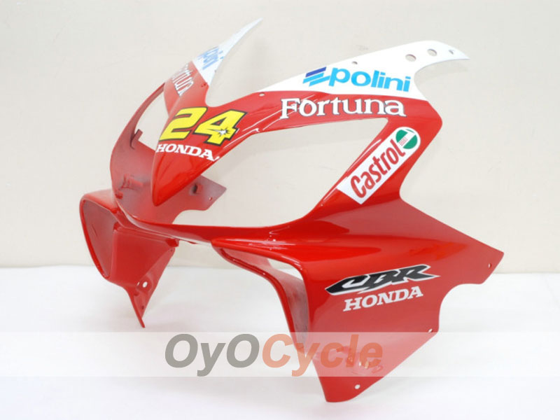 Einspritzverkleidungssatz für 01-03 CBR600F4i - Rot, Gelb - Castrol #OYO87900156