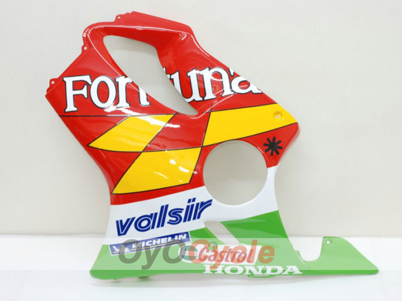 Einspritzverkleidungssatz für 01-03 CBR600F4i - Rot, Gelb - Castrol #OYO87900156