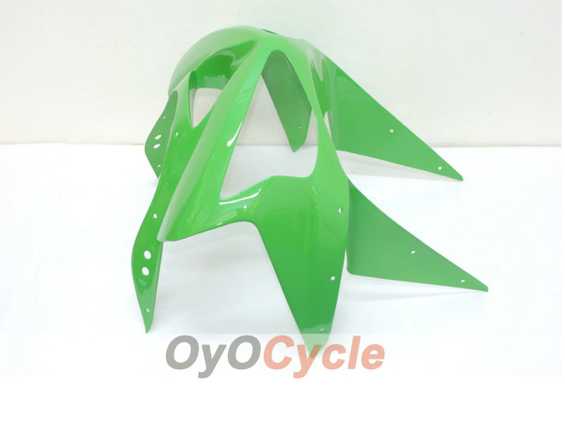 Spritzguss-Verkleidungssatz für NINJA ZX-6R 03-04 - Grün, Weiß - Werksstil #OYO87901761