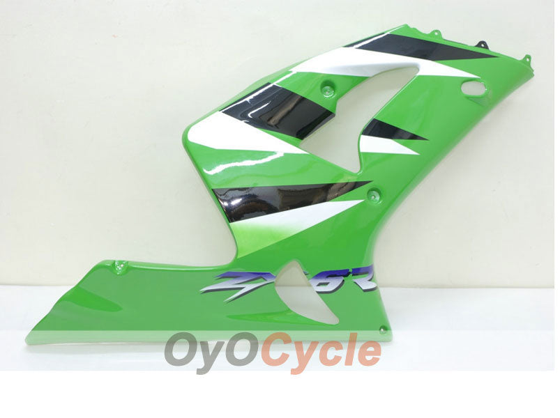 Spritzguss-Verkleidungssatz für NINJA ZX-6R 03-04 - Grün, Weiß - Werksstil #OYO87901761
