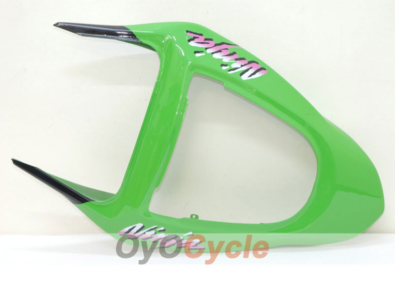 Spritzguss-Verkleidungssatz für NINJA ZX-6R 03-04 - Grün, Weiß - Werksstil #OYO87901761