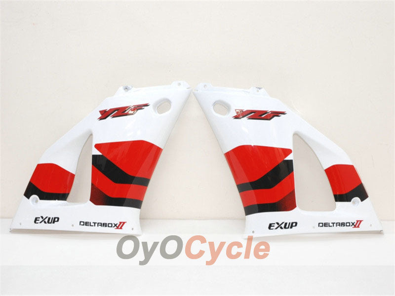Verkleidungssatz für Einspritzmodell der YZF-R1, Baujahr 98-99 - Rot, Weiß - Werksdesign #OYO87900744 Zweitbild