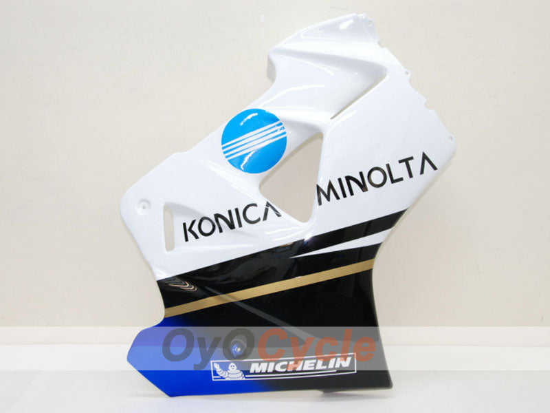 Verkleidungssatz für VFR800 98-01 - Weiß, Schwarz - Konica Minolta, MICHELIN #OYO87902902