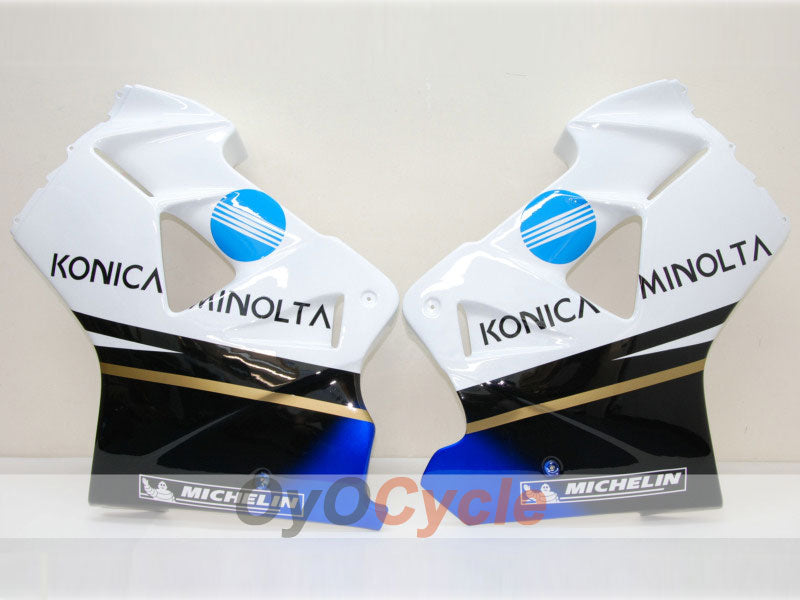 Verkleidungssatz für VFR800 98-01 - Weiß, Schwarz - Konica Minolta, MICHELIN #OYO87902902