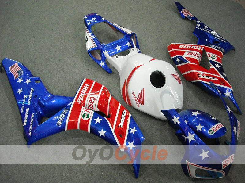 Einspritzverkleidungssatz für 06-07 CBR1000RR - Rot, Blau - Castrol #OYO87902850 Hauptbild