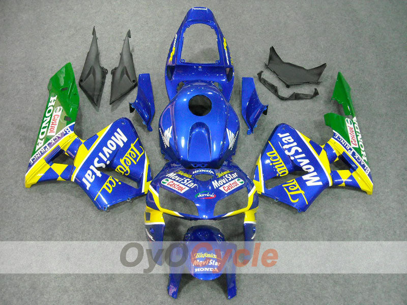Einspritzverkleidungskit für CBR600RR 05-06 - Gelb, Blau - Castrol, Movistar #OYO87900269